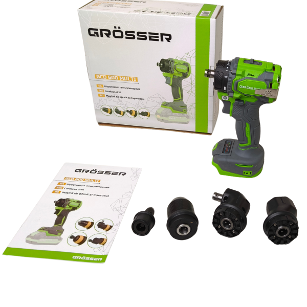 Шуруповерт акумуляторний Grosser GCD 600 Multi