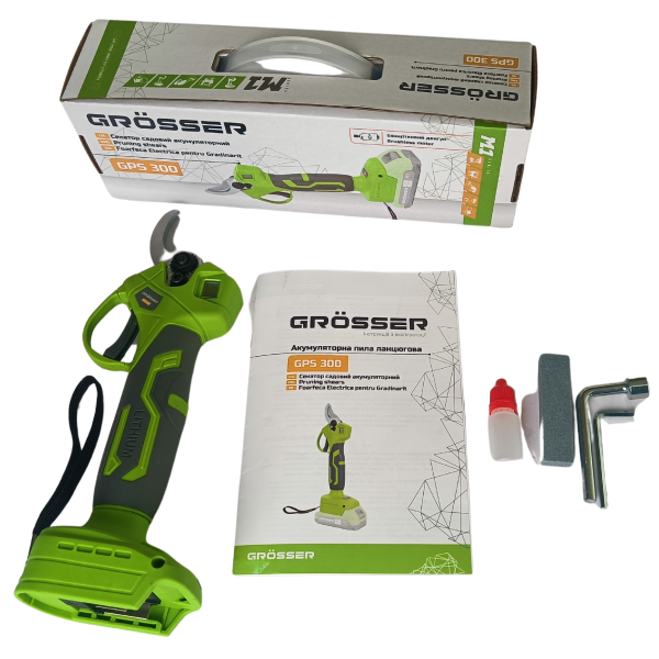Акумуляторний секатор Grosser GPS 300