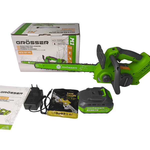 Акумуляторна ланцюгова пила Grosser GCS 121HS