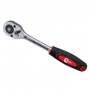 Рукоятка с храповым механизмом на 45 зубов 1/4'' Cr-v INTERTOOL HT-2117