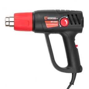 Фен технический 2000 Вт, 2 режима, регулировка, 50°C-600°C, 250-500л/мин INTERTOOL WT-1020