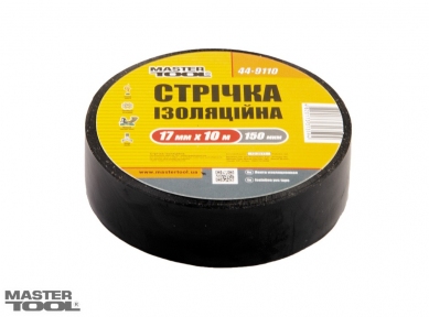 Лента изоляционная черная 10 шт Mastertool (44-9120)